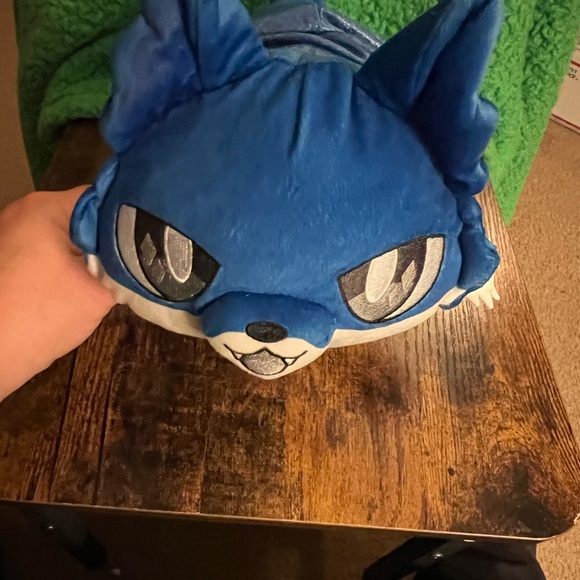 Blue Plush Animal Pillow - Picture 1 of 5